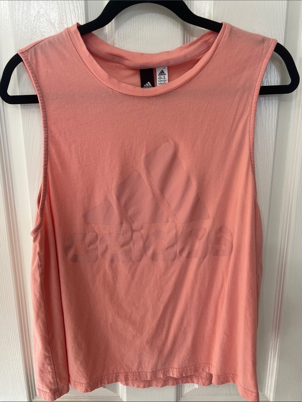 adidas Coral Sleeveless Logo Muscle Tank